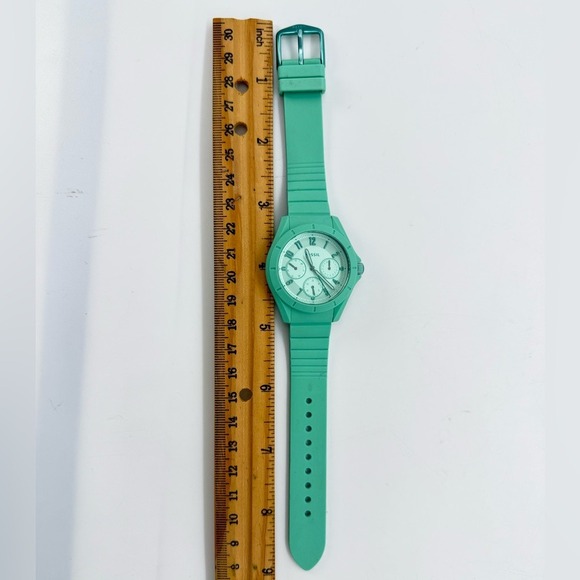 Women's Fossil Poptastic Teal Multifunction Sports Watch Chronograph Style Works - Picture 4 of 7